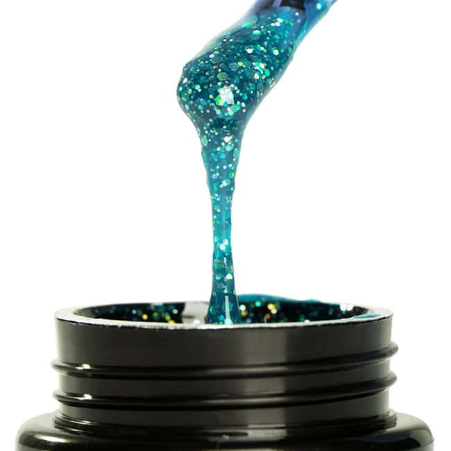 Venta al por mayor de fabricación de uñas Oversea Nail Art Gel Super Shining Glitter Gel
