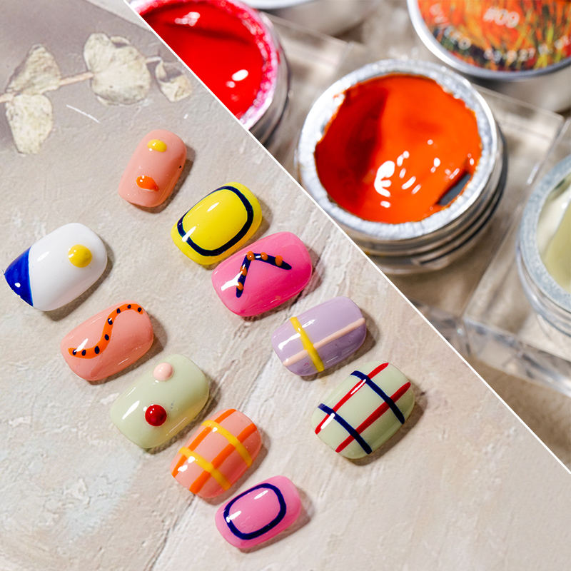 Policio para gel de pintura de arte de uñas de 12 colores con bajo precio
