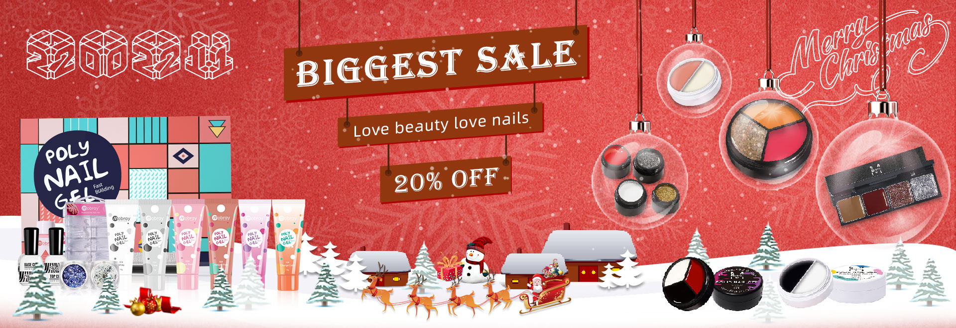 Suministro de gel de u&ntilde;as de venta caliente de Navidad