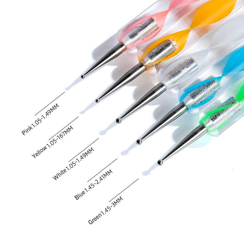 L&aacute;piz de belleza de doble cabeza de u&ntilde;as