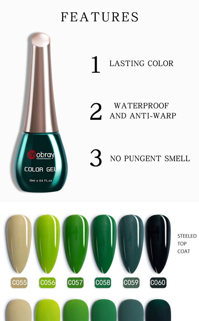 Esmalte de u&ntilde;as de gel de color de muestra gratis