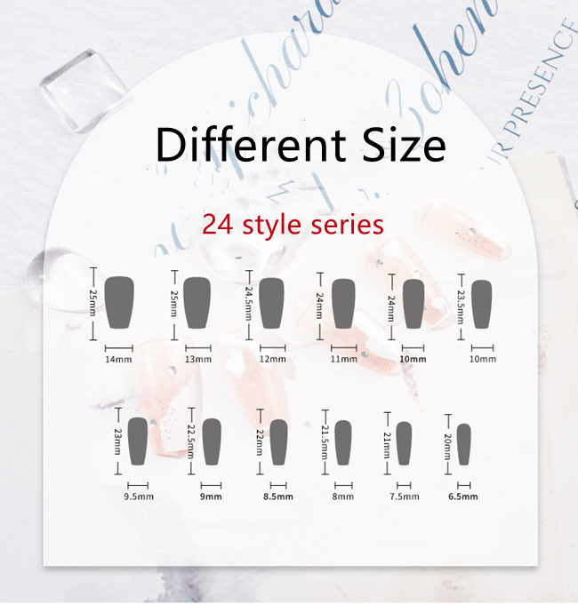 Presione el tama&ntilde;o de la u&ntilde;a de gel