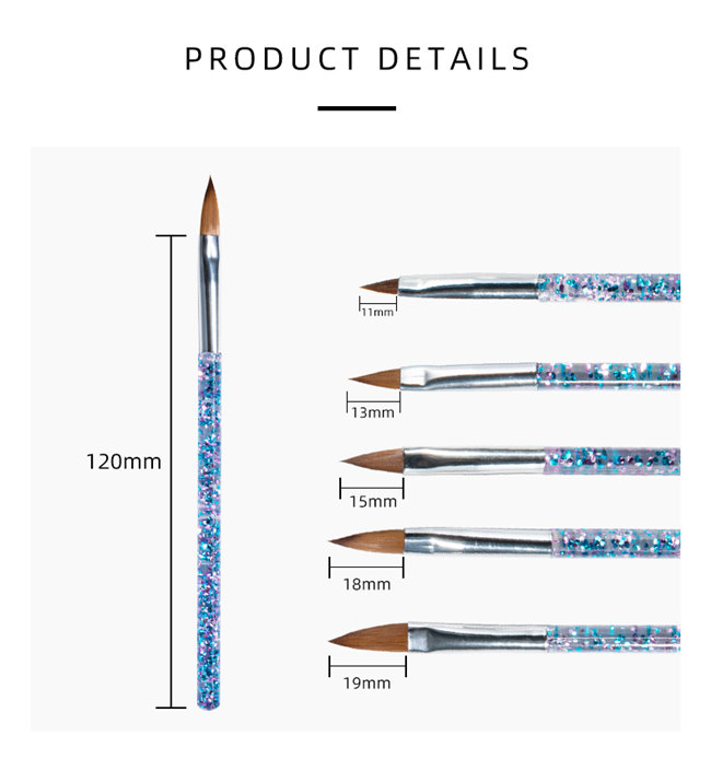 Detalles de la pluma de cristal