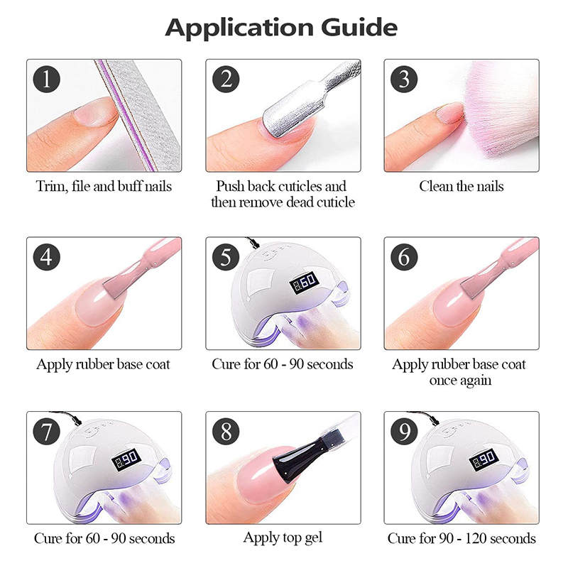 Esmalte de gel de capa base de goma