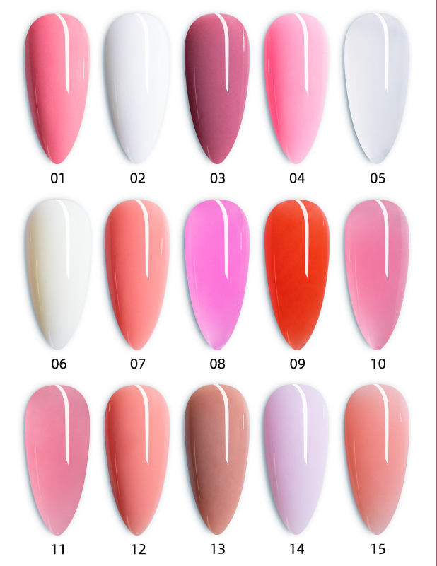 Poly Gel establece gr&aacute;fico de colores