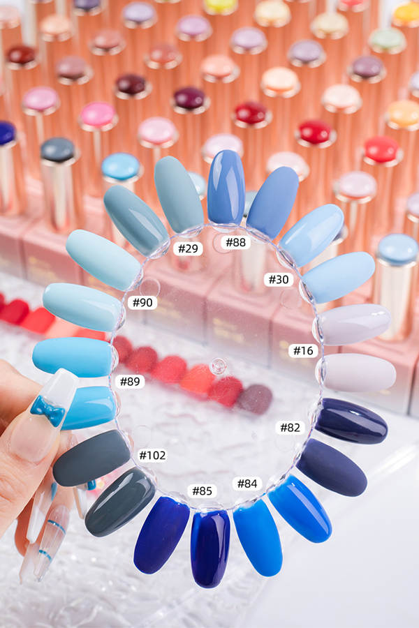 Muestra de esmalte de gel de u&ntilde;as